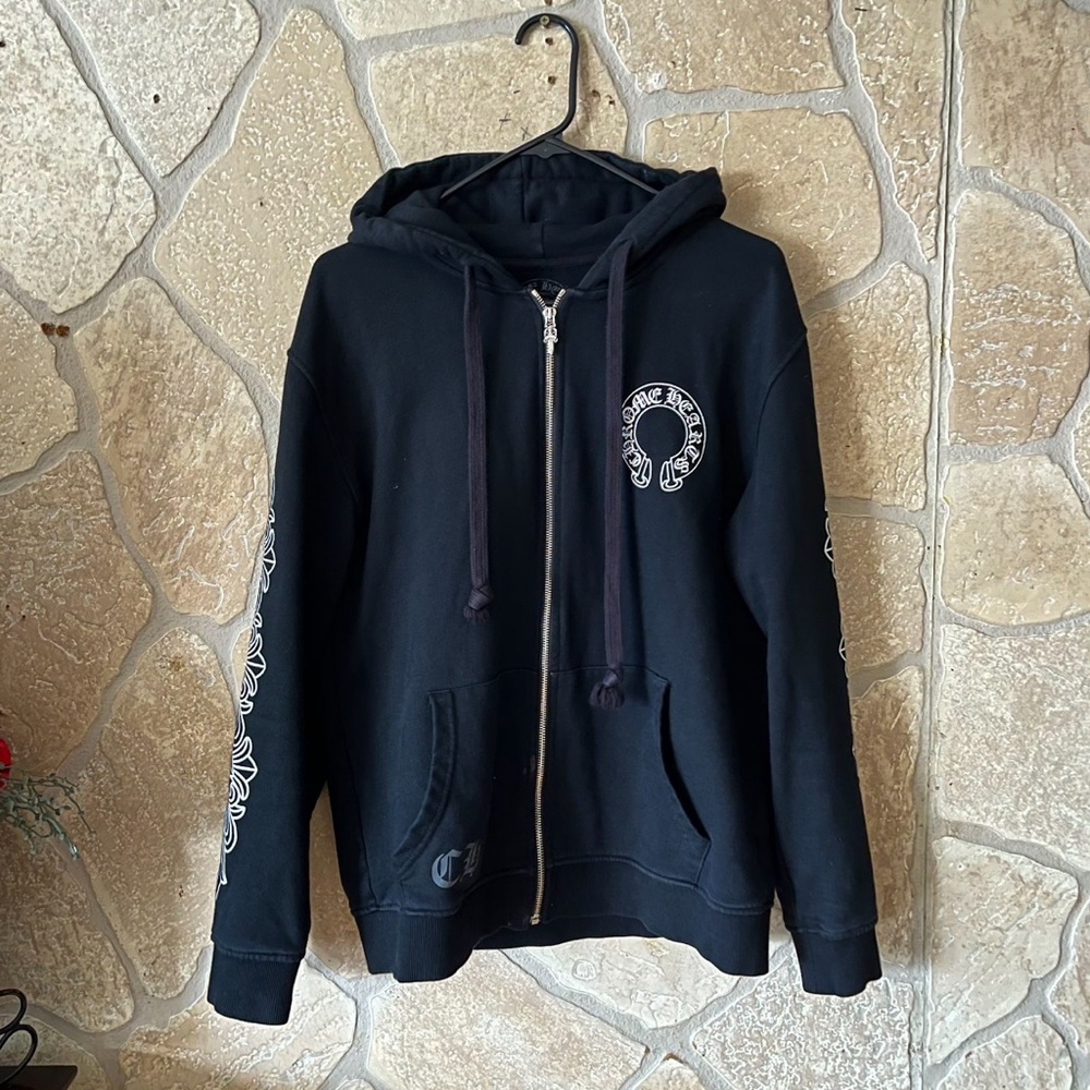 Black Chrome Hearts Hoodie Size Medium